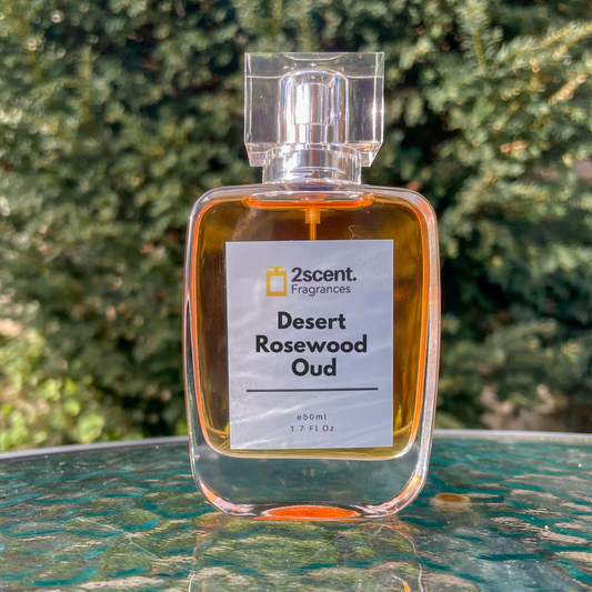 Image of Desert Rosewood Oud on a glass table